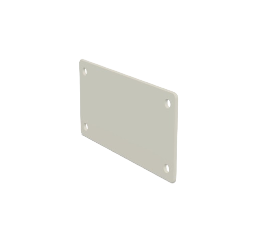 Teinemerke 50×100 mm i hvit, robust og godt synlig for tydelig og forskriftsmessig merking av teiner.
