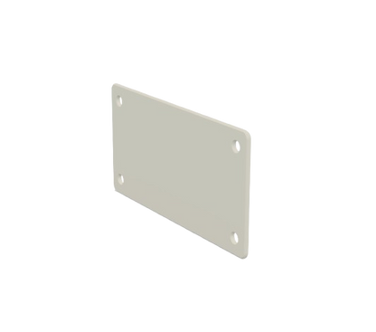 Teinemerke 50×100 mm i hvit, robust og godt synlig for tydelig og forskriftsmessig merking av teiner.